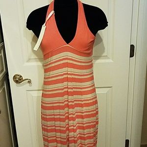 Kenar orange Beige Maxi Dress Medium